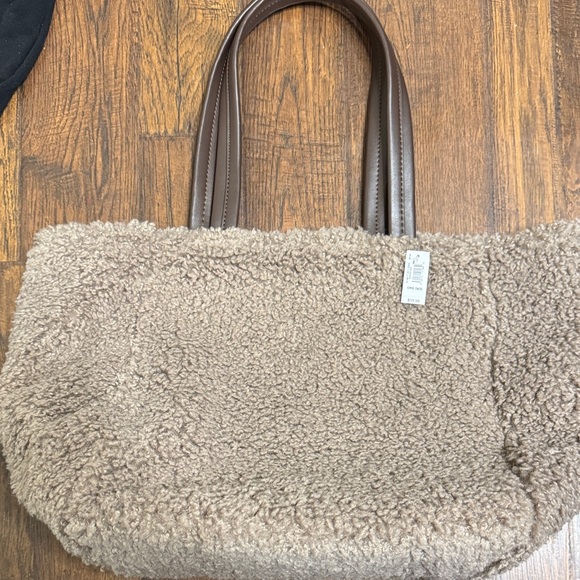 Handbags - Cozy Brown Sherpa Tote Bag